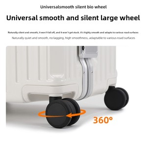 Valise à roulettes en aluminium 32 pouces avec double port USB, bagage cabine avec serrure <span class=keywords><strong>TSA</strong></span>, antivol, roues universelles et porte-gobelet - Product Image 3