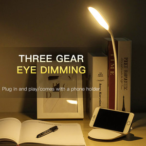 Portable USB Powered Modern ABS Rectangle LED <b>Table</b> Lamp Touch Control Adjustable Color Temperature Dimmable for <b>Study</b> - Product Image 3