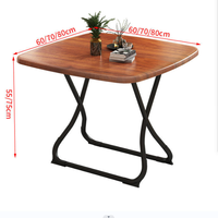 Table pliante simple portable léger pour appartements de location utilisation à domicile gain de place assemblage facile