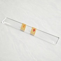 Présentoirs de voyage transparents pour Mahjong, en acrylique de luxe, pour tuiles de Mahjong américain et Rummy, pour usine de jeux de société