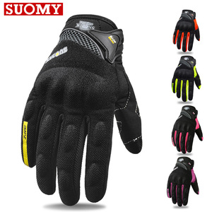 ถุงมือมอเตอร์ไซค์สำหรับผู้ชายฤดูร้อน ถุงมือขี่มอเตอร์ไซค์วิบากแบบเต็มนิ้ว ป้องกันการลื่น ทนต่อแรงกระแทก อุปกรณ์ขี่มอเตอร์ไซค์ - Product Image 1
