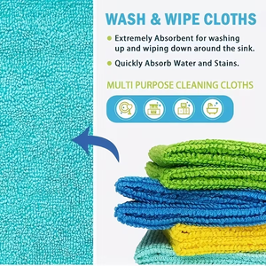Chiffon de nettoyage en microfibre supérieur 80 % polyester 20 % polyamide pour lavage de voiture, séchage, vaisselle et <span class=keywords><strong>cuisine</strong></span> - Product Image 4