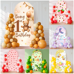 Housse en tissu pour arche de mariage de 6 pieds, idéale pour les fêtes d'anniversaire d'enfants, les cérémonies, les banquets, la décoration d'arche de ballons et comme toile de fond - Product Image 5