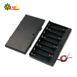 Tempat Baterai ABS 12v 8AA dengan Tutup, Saklar ON/OFF dan Kabel, Paket Baterai 8xAA dalam Koneksi Seri - Product Image 2