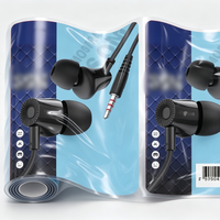 Film en rouleau personnalisé de marque XINWEI, écologique, de qualité industrielle, pour emballage plastique d'écouteurs électroniques grand public avec trou de suspension