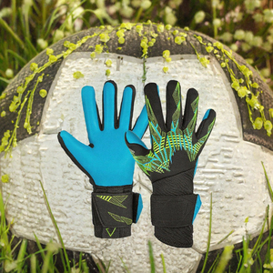 Ventilated PU Goalkeeper Gloves <b>Latex</b> Soccer Goalie Gloves Wrist Support Custom Adult Football Gear - Product Image 3