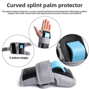 OEM Lot de 6 protections réglables en éponge pour genoux, poignets et coudes pour le skateboard, le roller, le ski sur glace, pour adultes et enfants, et le cyclisme - Product Image 2