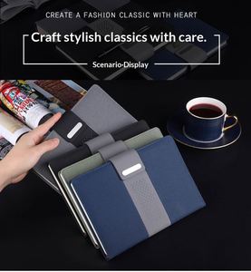 Carnet de notes/agenda A5 en cuir PU de haute qualité avec logo personnalisé, couverture rigide en tissu, fermeture magnétique et boucle – Fournisseur d'usine – 100 exemplaires - Product Image 2