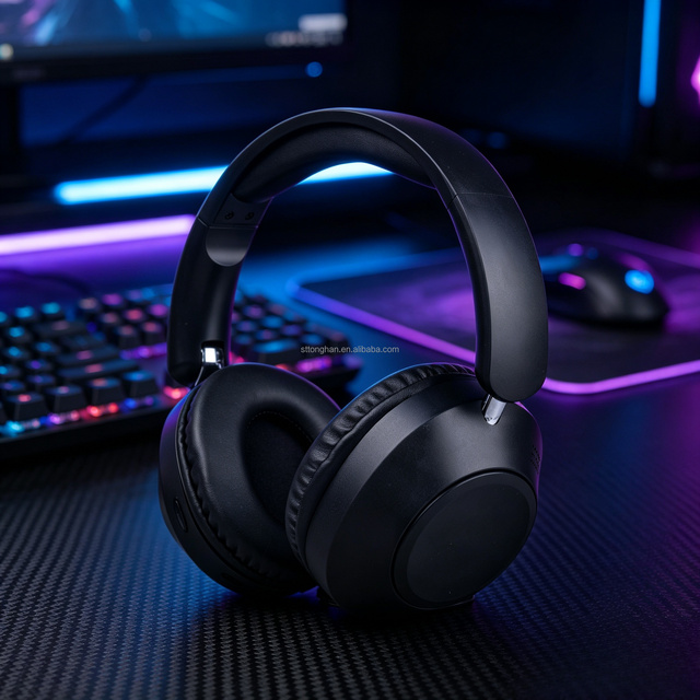 2026 Wireless Headset Strong Bass Over Ear Headphones Fast Charging Foldable Earphones Customized Color
