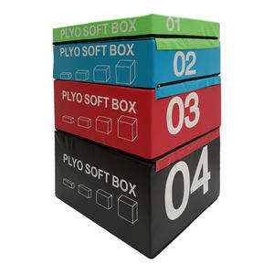 Caja de salto polimétrica de alta densidad, 4 en 1, suave, para gimnasia, venta al por mayor de fábrica - Product Image 1