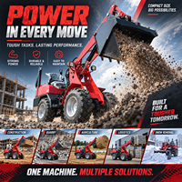 China Bestseller Kleiner Radlader für Landwirtschaft, Garten, Bauernhof und Heimgebrauch, Diesel-Lader Euro 5 CE EPA Hydraulischer Diesel 4x4 Radlader