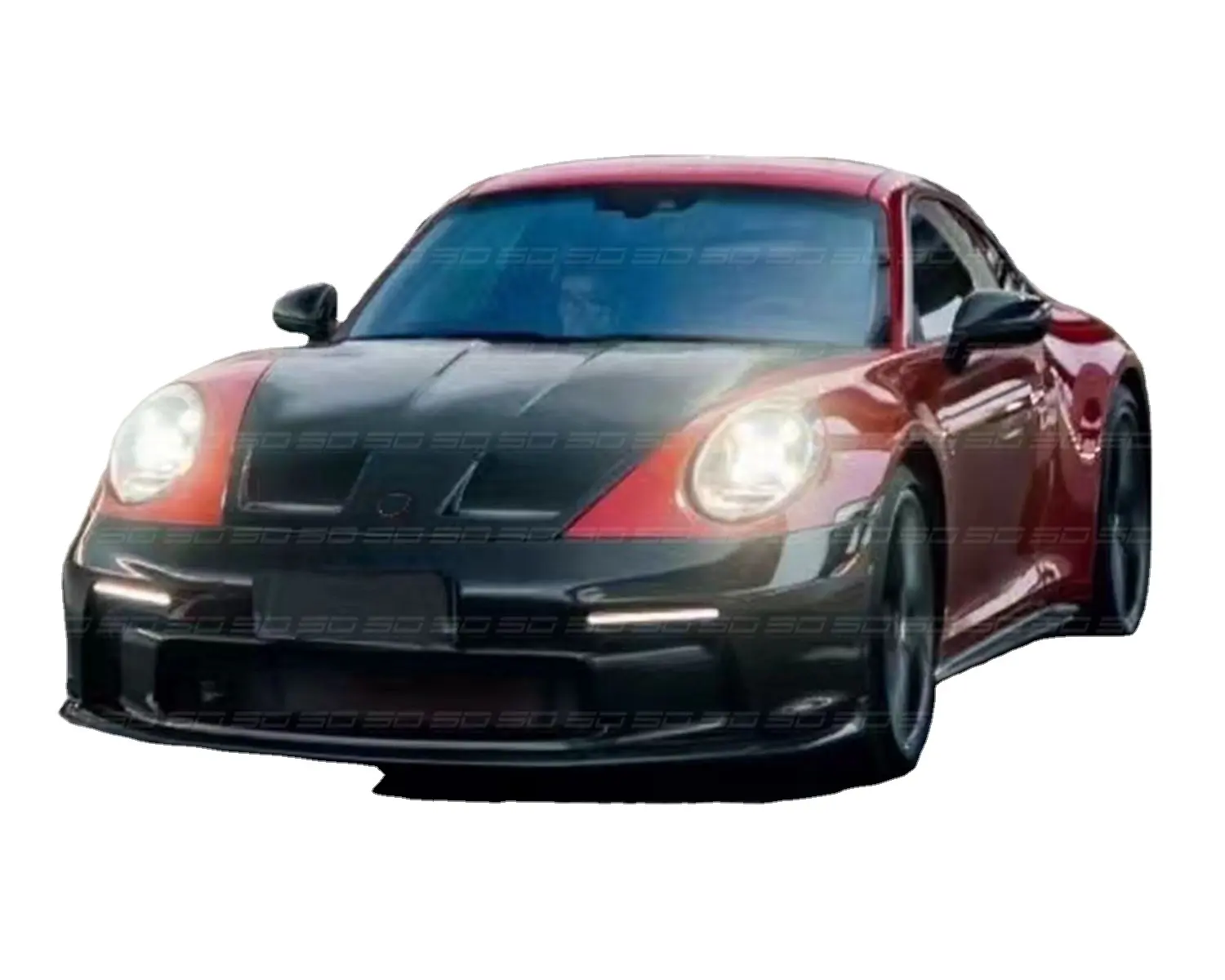 Parachoques delantero y trasero de fibra de carbono para coche, Kit de carrocería para Porsche 911 992, estilo GT-3