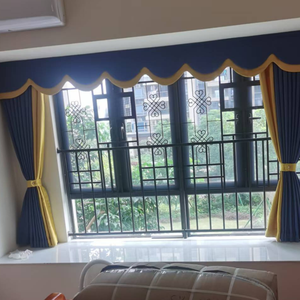 Tissu de rideau de haute qualité bicolore de style classique - Product Image 4