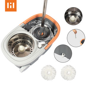 Holamopa Vadrouille avec roues Serpillière rotative à usage intensif avec roue pour un nettoyage facile Roues de rechange incluses Fournitures de nettoyage - Product Image 2