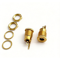 DC099 Waterproof Panel Mount DC Power Jack Socket 2.0mm/2.5mm Gold Plated Pin 5A 30V Threaded Female DC Charging Port