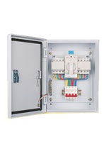 Armoire de distribution et de commande pour commutateur de transfert automatique (CTA) de lutte contre l'incendie, double alimentation, triphasé quatre fils, GCQ2-634P 4P 63A/100A