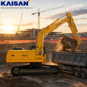 Excavadoras de orugas Kaisan 21 a 24 T, certificadas CE EPA, estándar de emisiones europeo, excavadora de gran tamaño para minería de oro - Product Image 1