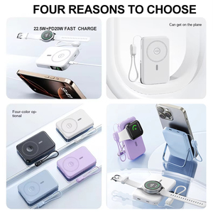 Batería Externa Portátil, Cargador Inalámbrico Rápido, Banco de Energía Magnético de 10000 mAh <span class=keywords><strong>para</strong></span> iPhone, Powerbank de 10000 mAh - Product Image 4
