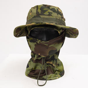 Chapeau tactique d'été pour activités <span class=keywords><strong>de</strong></span> plein air, style militaire, camouflage, large bord, respirant, protection <span class=keywords><strong>solaire</strong></span>, idéal pour la pêche et les aventures en extérieur - Product Image 4