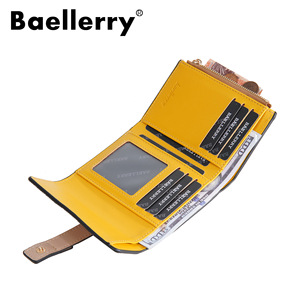 Billetera Rfid Pu Cuero Mujer <span class=keywords><strong>Dama</strong></span> China Mujer Cartera Monedero Trifold Titular de la tarjeta de crédito Cartera con cremallera Monedero de bolsillo - Product Image 2