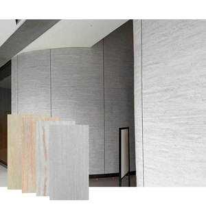 Venta al por mayor de fábrica, hoja de chapa de azulejos de piedra flexible, travertino de piedra suave para decoración del hogar con precio barato - Product Image 5