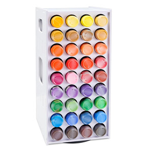 Rotating Paint Storage Rack 72 Hole Large Capacity Desktop Marker Organizer Multi Compartment <b>Pen</b> Holder Display Stand - Product Image 5