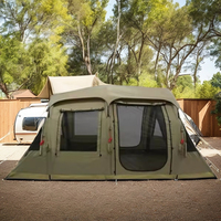 Prix personnalisé d'usine 5-10 personnes énorme tente de camping gonflable à air spatial