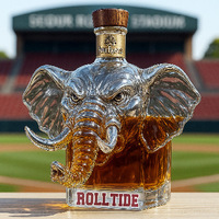 Ornement décoratif pour la maison en forme d'éléphant créatif pour bouteille de whisky ou de vin rouge