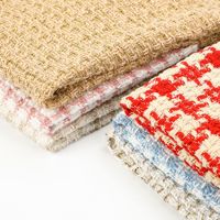 Vente en gros, 425Gsm, 21.4% laine 50% acrylique 28.6% Polyester Tweed laine tricotée tissu mélangé pour vêtements/
