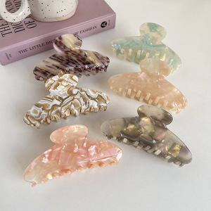 Pinces à cheveux en acétate au design simple avec <span class=keywords><strong>logo</strong></span> personnalisé, pinces rétro exquises, pinces à cheveux en acétate, accessoires pour cheveux pour femmes - Product Image 2