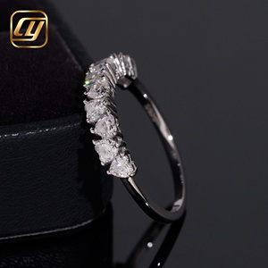 Anillo de Eternidad con Corte de Corazón en Plata de Ley 925, Anillo de Boda con Diamante Cultivado en Laboratorio para Mujer, Anillo de Compromiso, Joyería Fina, Regalo - Product Image 2