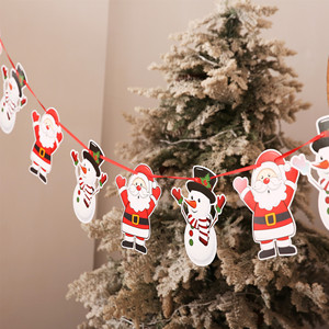 Drapeau numérique de <span class=keywords><strong>Noël</strong></span> avec scène de Père <span class=keywords><strong>Noël</strong></span> et hôtel, décorations festives, directement de l'usine, décoration de fenêtre de <span class=keywords><strong>Noël</strong></span> - Product Image 3