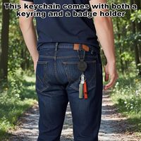 Ausweishalter mit Einziehbarem Badge-Roller, Schwarzer Hochleistungs-Karabiner, Hochelastisches Einziehbares Schlüsselband, ID-Kartenhalter
