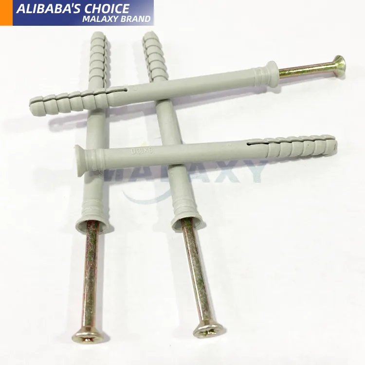 MALAXY 80mm Length Plastic Insulation Anchors With Nail Wall Insulation Anchor Nail