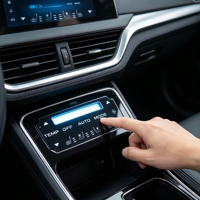 VMANX Sakelar Sentuh Membran Otomotif Cetak Khusus FPC Sensor Fleksibel Panel Kontrol AC Kendaraan Pabrik Langsung OEM