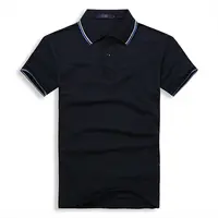 Benutzer definierte schwarze Pique Marineblau Shirt Herren Designer Golf Polo-Shirts für Männer