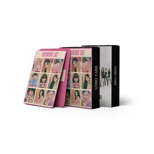 55Pcs/Set KPOP TWICE New Album BETWEEN 1&2 HD Photocards Double Sides LOMO Cards Nayeon Momo Mina Boxed Postcard Fans Gift