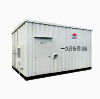 Transformateur de type conteneur, triphasé, 110 kV, 630 kVA, boîtier en acier, protection IP65, conception intégrée, fabriqué par un fabricant professionnel