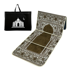 <span class=keywords><strong>Tapis</strong></span> de <span class=keywords><strong>prière</strong></span> islamique <span class=keywords><strong>interactif</strong></span> éducatif pour adultes avec dossier rembourré pour les voyages - Product Image 2