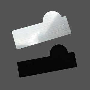 Biểu Tượng Tùy Chỉnh ABS Nhựa Tên Huy Hiệu Chải Bạc Vàng Thân Thiện Với Môi Làm Bằng Tay Cho Công Ty Nhân Viên - Product Image 1