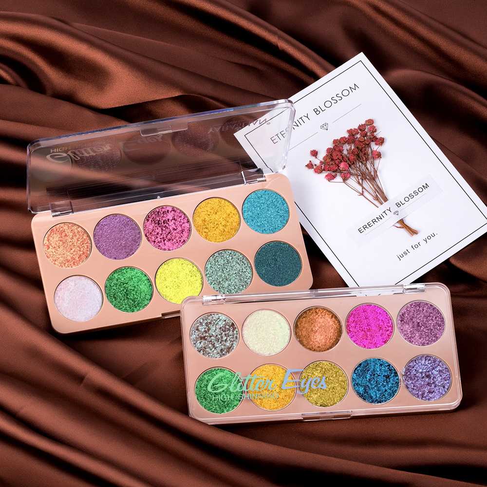 Палитра водостойких блестящих теней для век хамелеон, блестящие металлические матовые тени для век, меняющие цвет, оптовая продажа на заказ