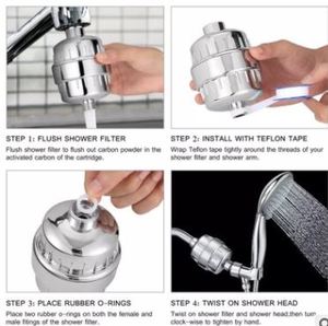 Phổ biến 15 giai đoạn Alkaline New KDF Loại bỏ Clo tắm lọc nước - Product Image 6