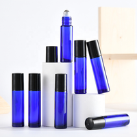 Bouteille à bille en verre transparent pour huiles essentielles et pierres précieuses, 5 ml, 8 ml, 10 ml, 15 ml, 20 ml, 30 ml, pour parfum