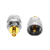 Adaptateur de connecteur RF, prise mâle UHF vers prise femelle SMA, adaptateur coaxial RF, convertisseur de connecteurs en stock