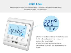 E51W <span class=keywords><strong>Thermostat</strong></span> de <span class=keywords><strong>chauffage</strong></span> électrique programmable hebdomadaire <span class=keywords><strong>Thermostat</strong></span> de <span class=keywords><strong>chauffage</strong></span> WiFi intelligent - Product Image 3