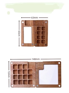 Set <span class=keywords><strong>di</strong></span> <span class=keywords><strong>Disegno</strong></span> per Bambini, Mini Tavolozza per Acquerelli da Viaggio, Scatola in Legno con Clip - Product Image 5