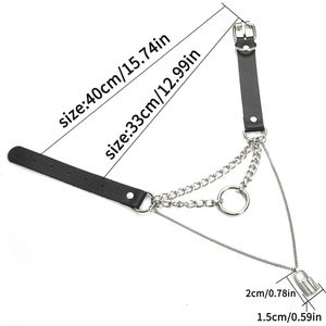 Choker Collar Lock สร้อยคอโกธิค,เครื่องประดับพังค์โกธิคสไตล์ฮาราจูกุสีดำอุปกรณ์เสริมความงามแนวกรันจ์ - Product Image 6