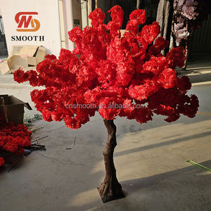 <span class=keywords><strong>Arbre</strong></span> artificiel de fleurs de cerisier violet lilas à tronc courbé de 8 pieds de haut pour la décoration de mariages, d'événements et de centres commerciaux - Product Image 4