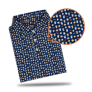 OEM 88 poliéster 12 spandex rendimiento atlético golf ropa de alta calidad 300gsm Polo camisa para los hombres - Product Image 3