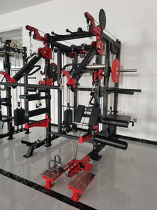 เครื่องออกกำลังกายแบบมัลติฟังก์ชั่นเชิงพาณิชย์ รุ่น Heavy Duty Cable Crossover Smith Machine พร้อม Power Squat Rack และชุดน้ำหนัก 80 กก. - Product Image 3